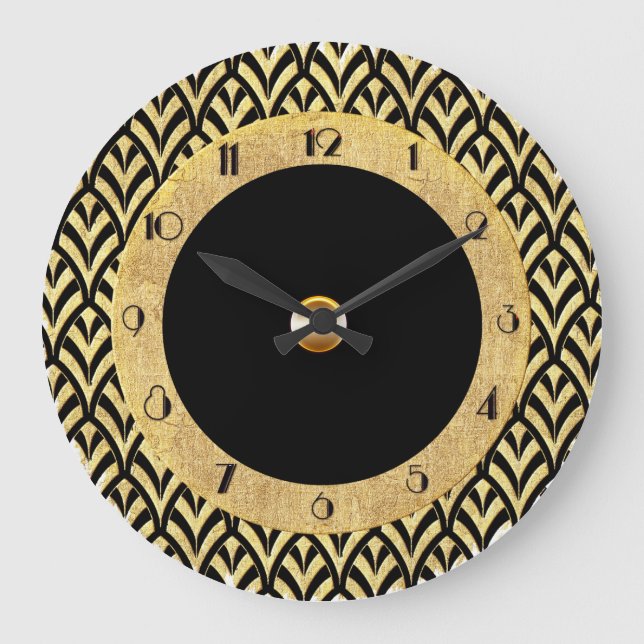 New Circular Art Deco Style Large Clock (Front)
