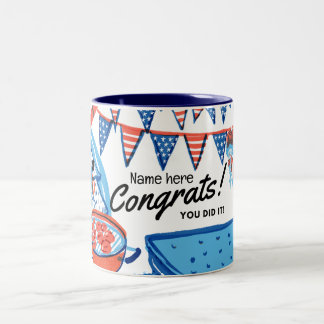 New Citizen Gift - American Patriotic USA Two-Tone Coffee Mug