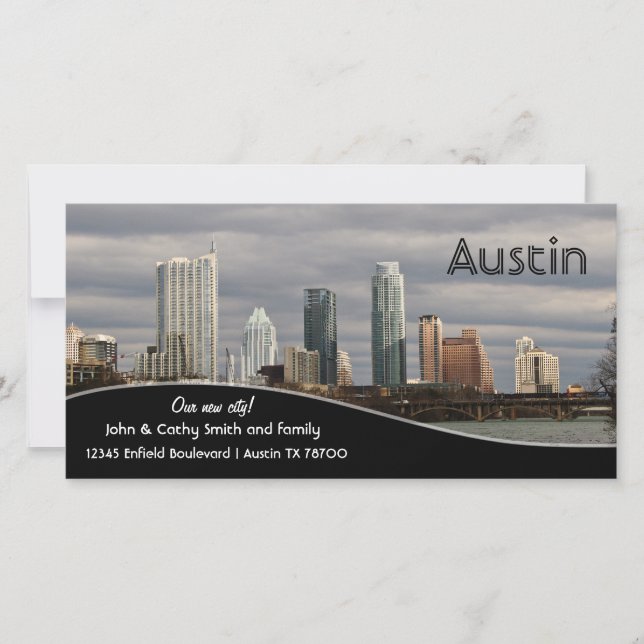 New city! Change of Address Custom Photo Cards (Front)
