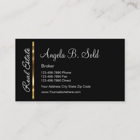 New Classy Real Estate Business Cards