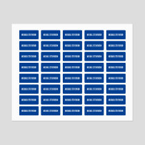 NEW! Clothing Label X80 - Waterproof - Rectangle
