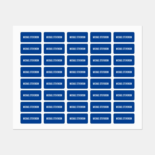 NEW! Clothing Label X80 - Waterproof - Rectangle  (Sheet)