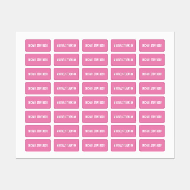NEW! Clothing Label X80 - Waterproof - Rectangle  (Sheet)