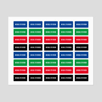 NEW! Clothing Label X80 - Waterproof - Rectangle