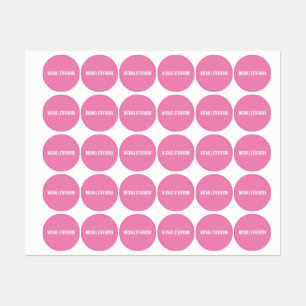 NEW! Clothing Label X80 - Waterproof - Round
