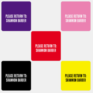 NEW! Clothing Label X80 - Waterproof - Square   