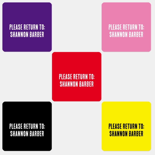 NEW! Clothing Label X80 - Waterproof - Square    (Group)