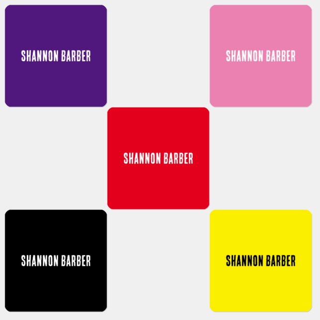 NEW! Clothing Label X80 - Waterproof - Square    (Group)