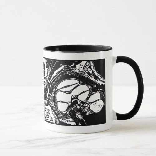 NEW  Cochlea Cross Block Print Mug Mug