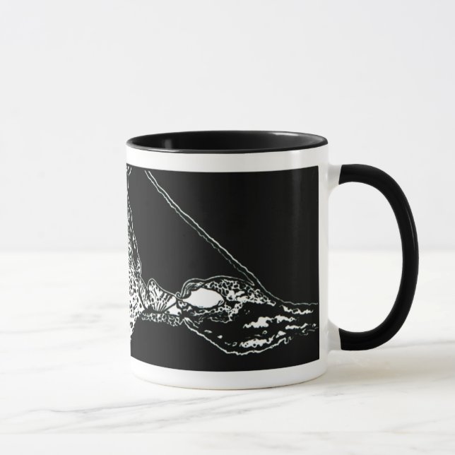 NEW!! "Cochlear Duct"  Block Print Mug (Right)