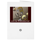 New Cocoa Cat Art Birthday Card Gift (Back)