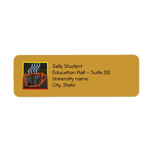 New College Freshman Label (Front)