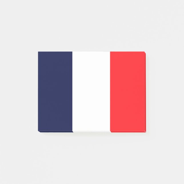 New Color of the French Flag Post-it Notes (Front)