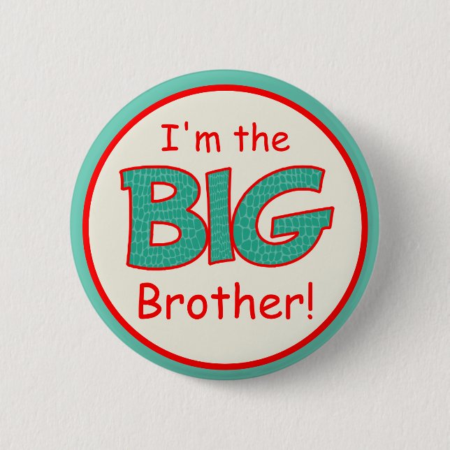 New! Colorful Big Brother Button (Front)
