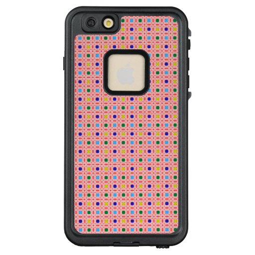 New colorful geometric ,circles and squares,  LifeProof FRĒ iPhone 6/6s plus case