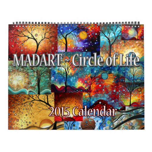 NEW Colorful MADART 2015 Circle of Life Calendar