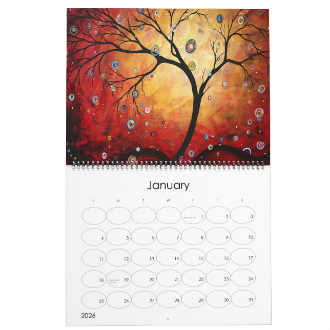 NEW Colorful MADART 2015 Circle of Life Calendar (Jan 2026)