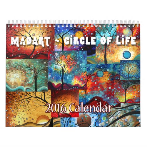 NEW Colorful MADART 2016 Circle of Life Calendar