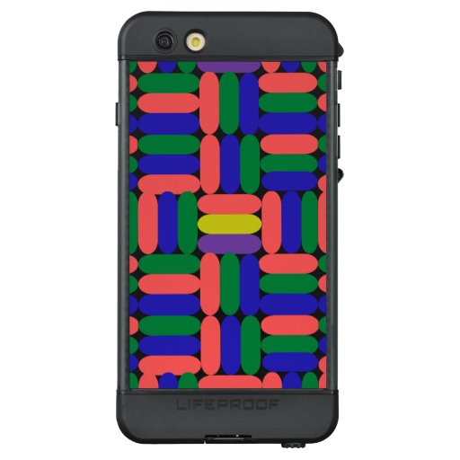 New colorful rectangle design,Funny colorful  LifeProof NÜÜD iPhone 6s Plus Case