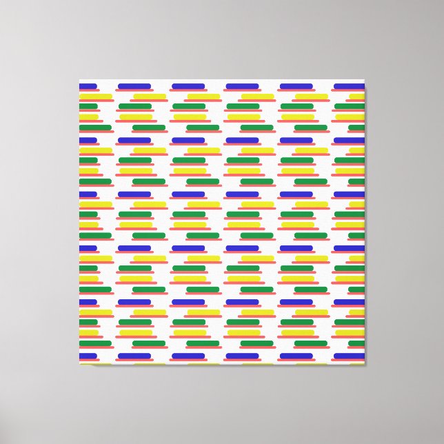 new colorful square and rectangle  canvas print (Front)