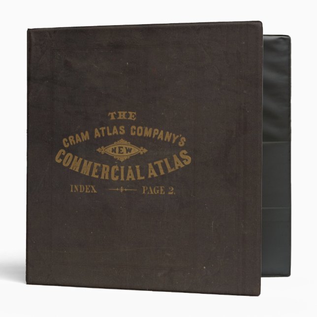 New commercial atlas, United States 3 Ring Binder (Front/Inside)