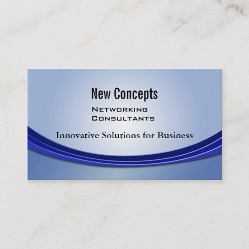 Customizable New Concepts, IT Consultants Business Card Templates