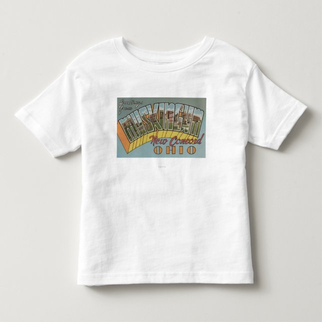 New Concord, Ohio - Muskingum County Toddler T-shirt (Front)