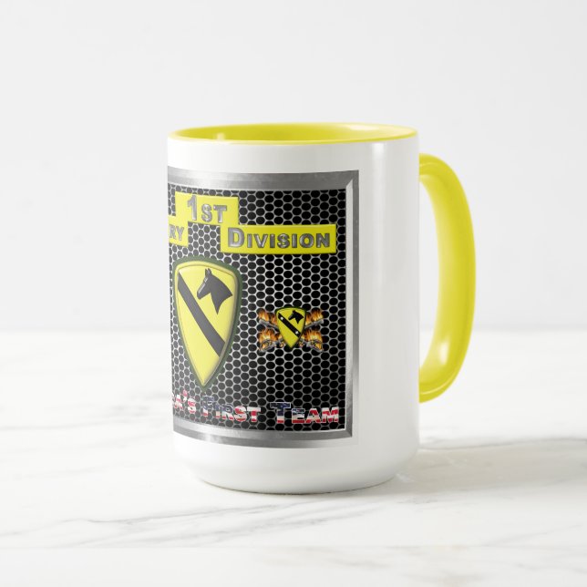 New Cool Redesigned 1st Cavalry Division Mug (Front Right)