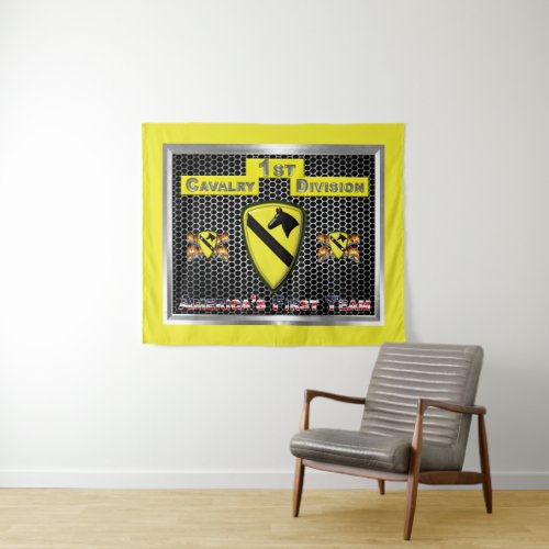 New Cool Redesigned 1st Cavalry Division Tapestry