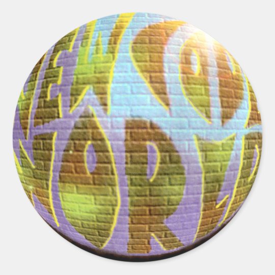 New Cool World LOGO Classic Round Sticker