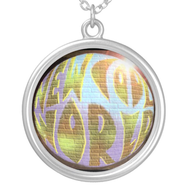"New Cool World" LOGO Necklace (Front)