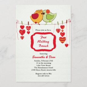 New Couple - Post Wedding Brunch Invitation