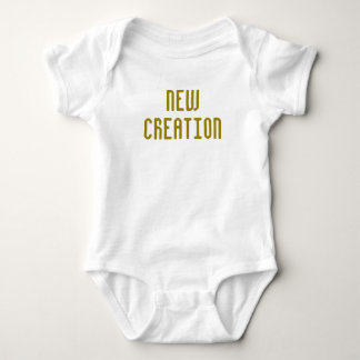 New Creation - Baby Boy Bodysuit Gold