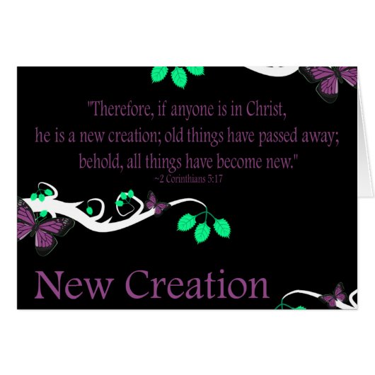 New Creation Cards (Front Horizontal)