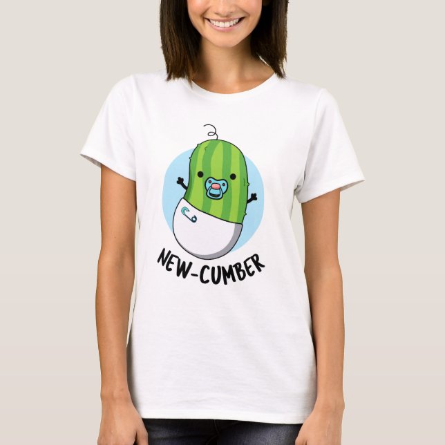New-cumber Funny Veggie Cucumber Pun  T-Shirt (Front)