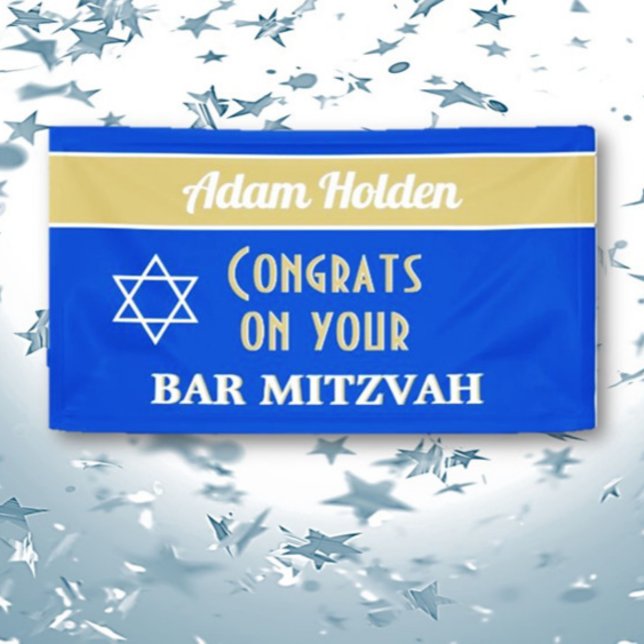 NEW! Custom Bar Mitzvah Banner (Creator Uploaded)
