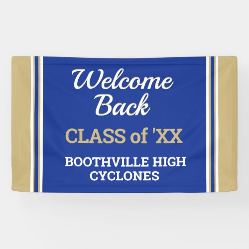 New Custom Class Reunion Welcome Banner