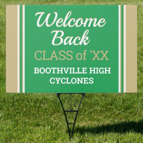 New Custom Class Reunion Welcome  Sign