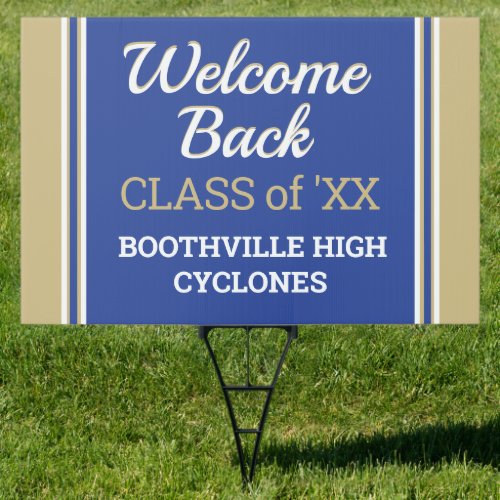 New Custom Class Reunion Welcome  Sign