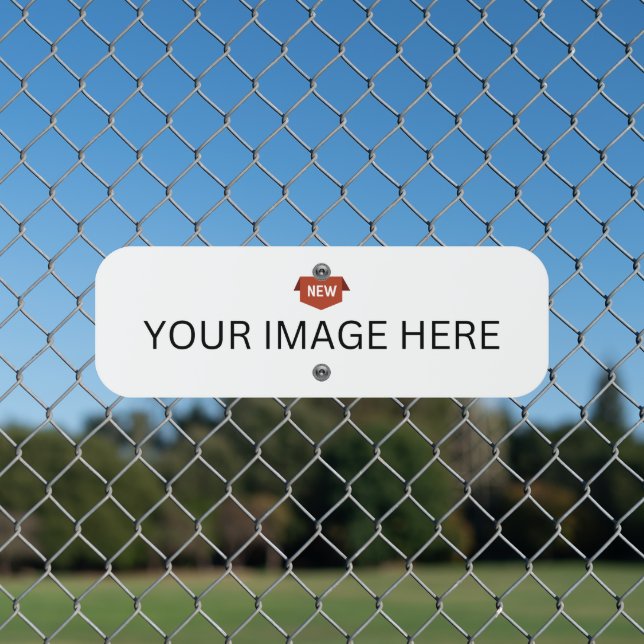 NEW! Custom Metal Parking Sign – Personalized (In Situ(Fence))