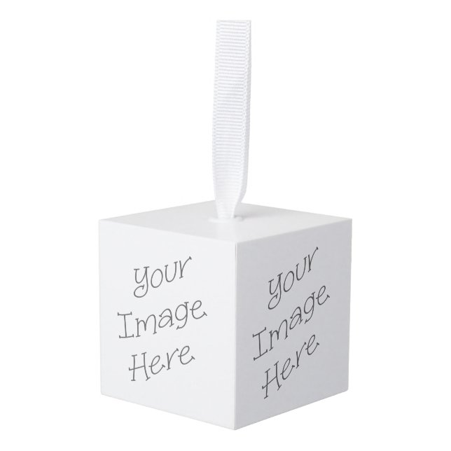 New Customizable Items Cube Ornament (Front Angled)