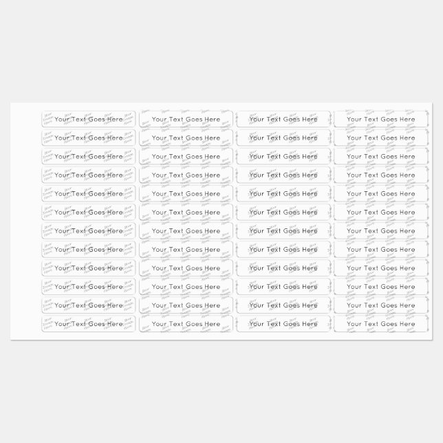 New Customizable Items Labels (Sheet)