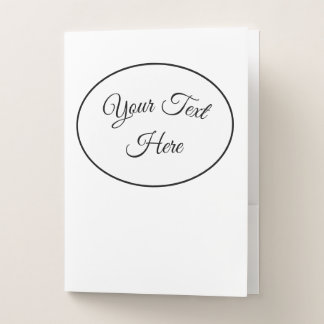 New Customizable Items Pocket Folder