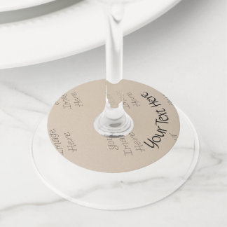 New Customizable Items Wine Glass Tag
