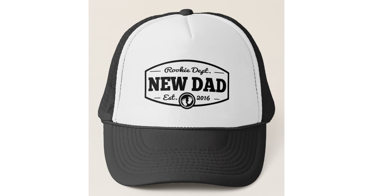 New Dad 2016 Trucker Hat Zazzle