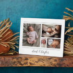 New Dad And Baby First Father's Day Plaque<br><div class="desc">Create an adorable collage of new dad and baby photos on a paper weight for a Father's Day gift for a new dad. Capture those first days forever. A perfect keepsake.</div>