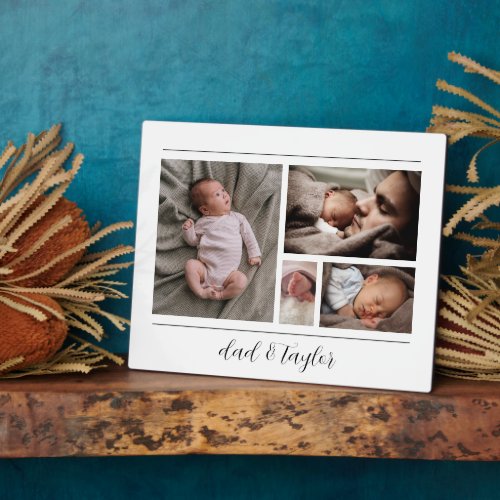 New Dad And Baby First Fathers Day Plaque