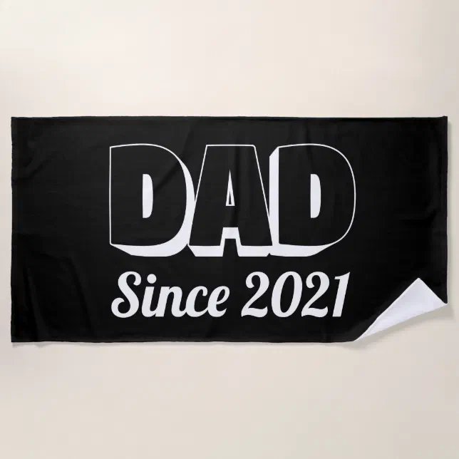New Dad Beach Towel Zazzle