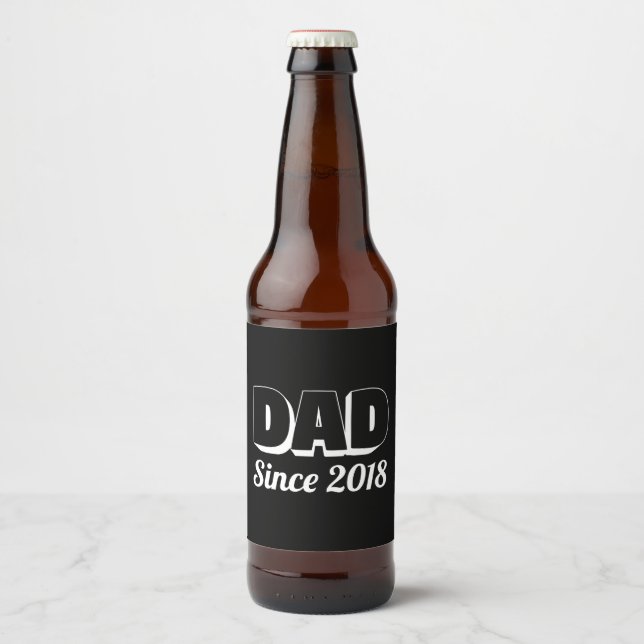 New Dad Beer Bottle Label (Front)