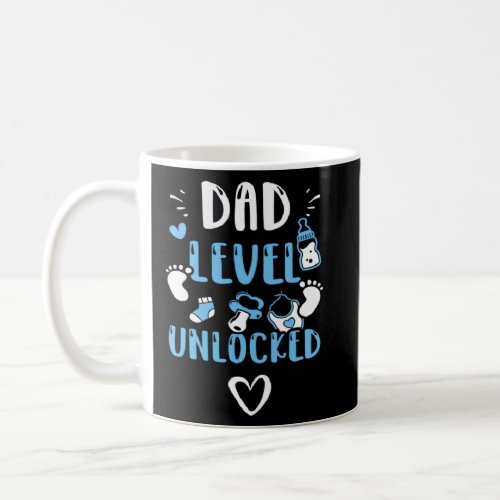 New Dad Dad Level Unlocked  Baby Boy Sayings  Coffee Mug